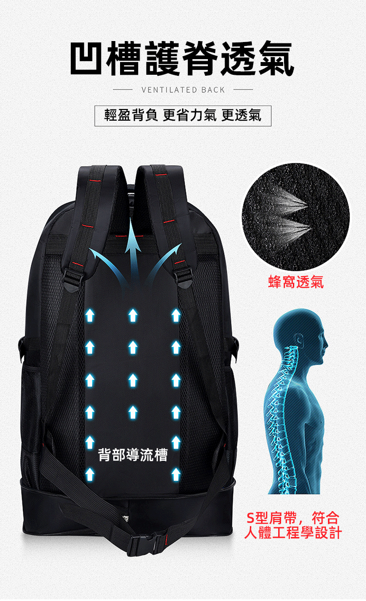 07b4780c0a339e2aebe89b53416dd22f 可擴容大容量牛津雙肩包