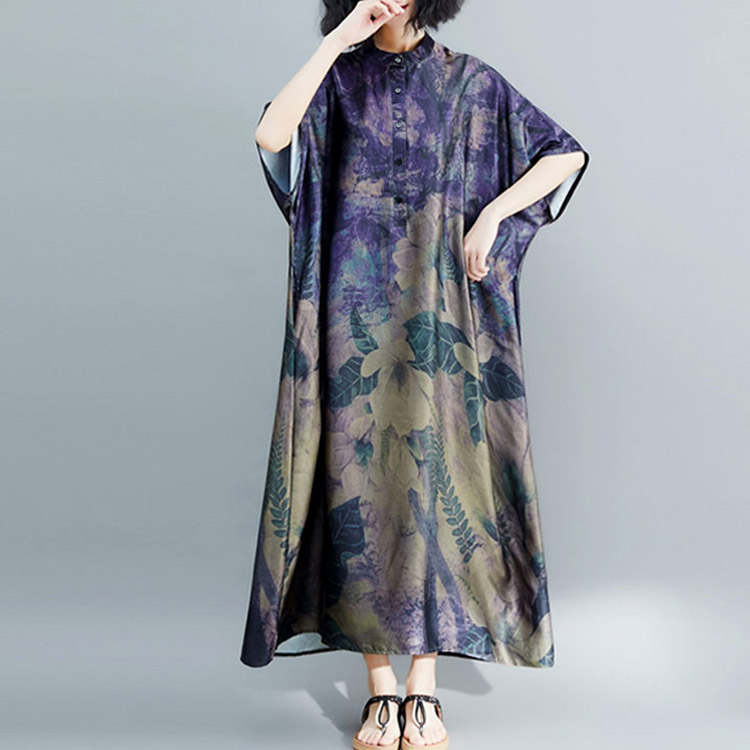 Amioe オーバーサイズ 柄染めワンピース シルク ポリエステル素材 夏に最適 Top Sale Japan Com