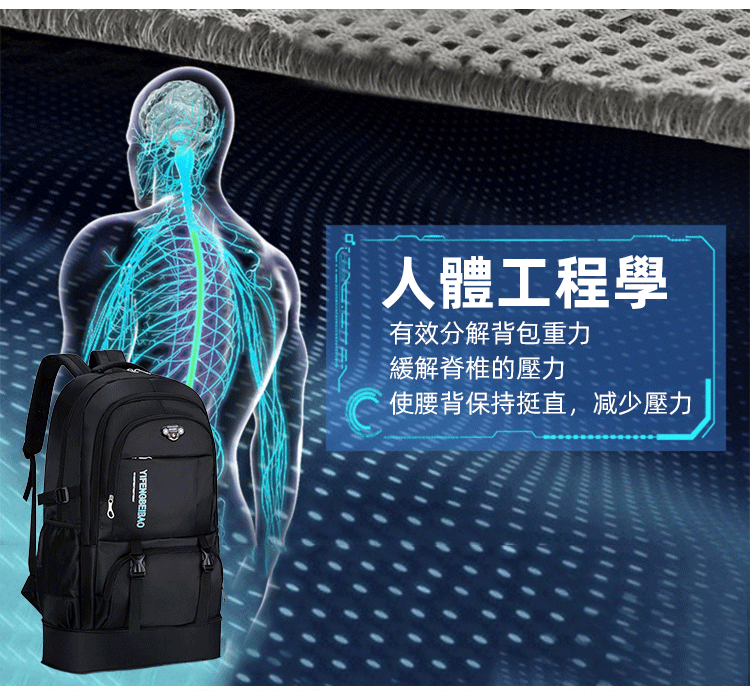 ef8e009f6a8177cd3c16b0cd7296b69a 可擴容大容量牛津雙肩包